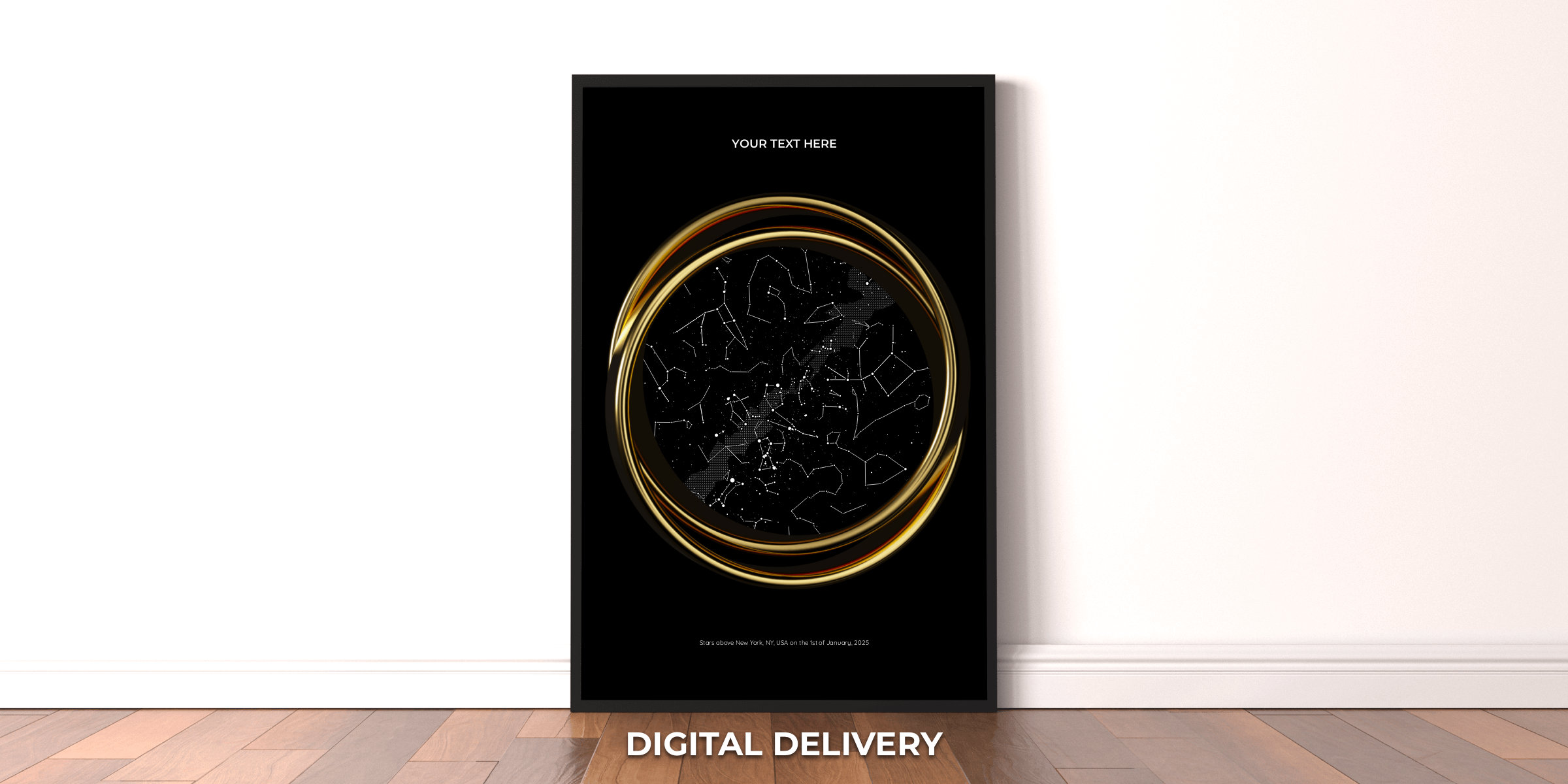 Ring Gold on Black