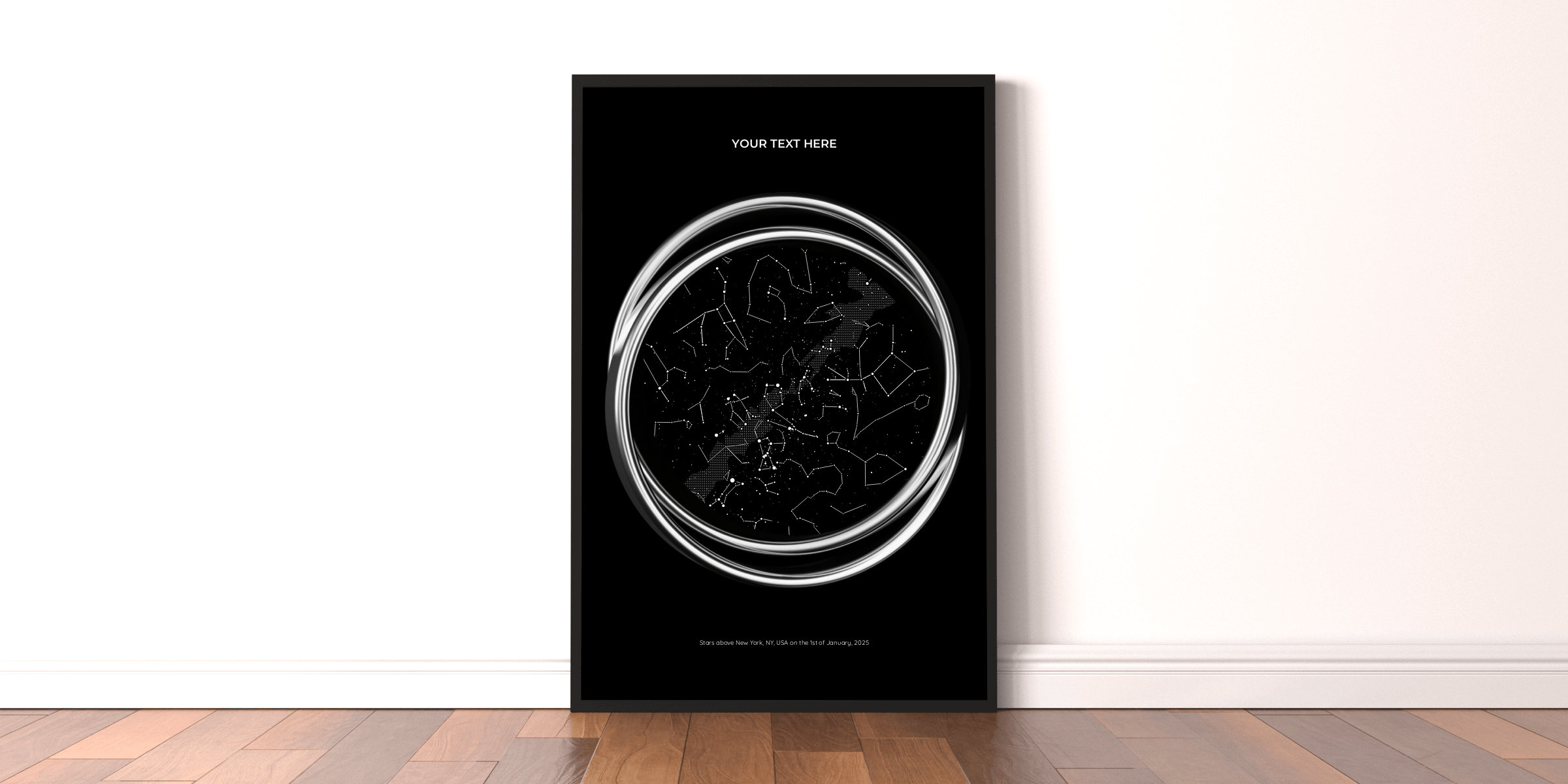 Ring Silver on Black